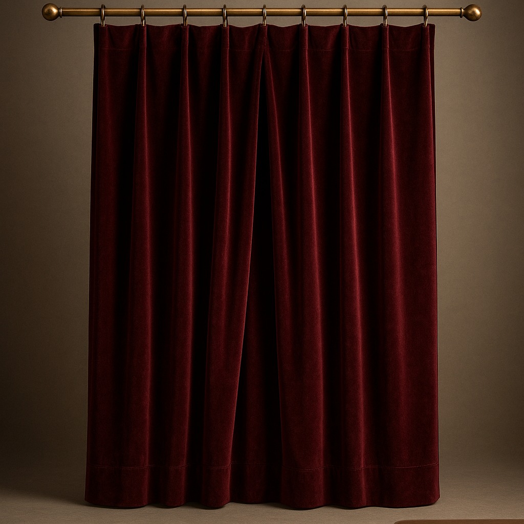 Burgundy Stage Drape