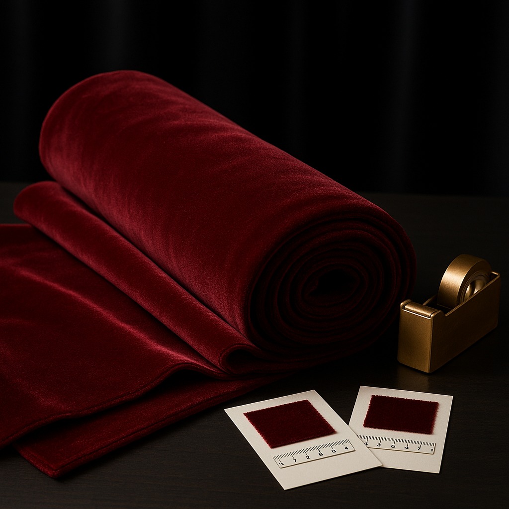 Burgundy Velvet Length